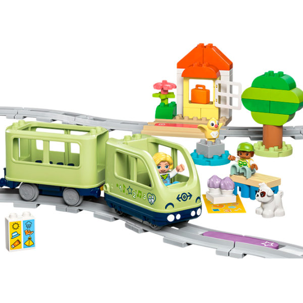Constructor LEGO Interactive Adventure Train Multicolor Numărul de piese 57, 2+ photo 2