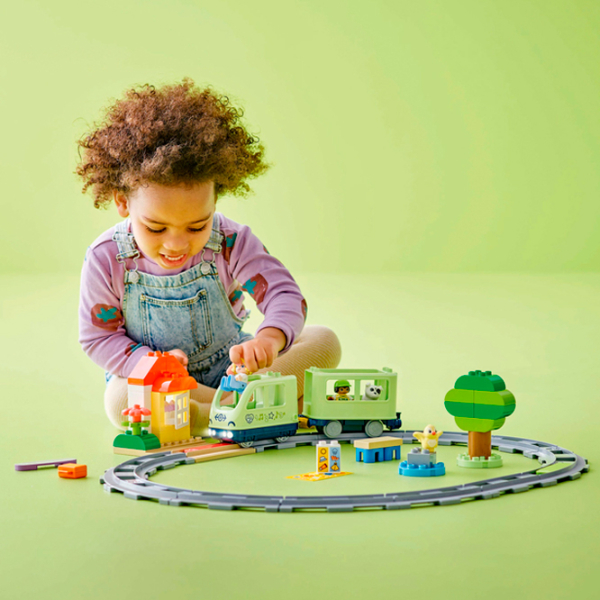 Constructor LEGO Interactive Adventure Train Multicolor Numărul de piese 57, 2+ photo 4