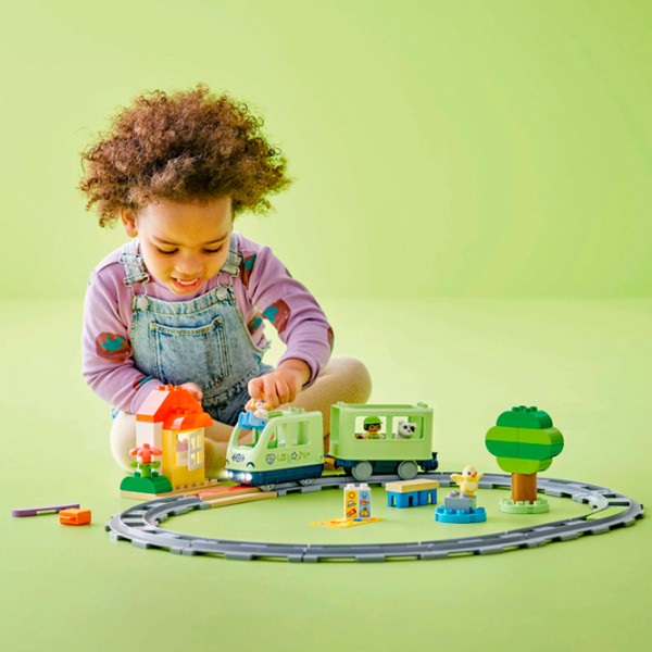 Constructor LEGO Interactive Adventure Train Multicolor Numărul de piese 57, 2+ photo 6