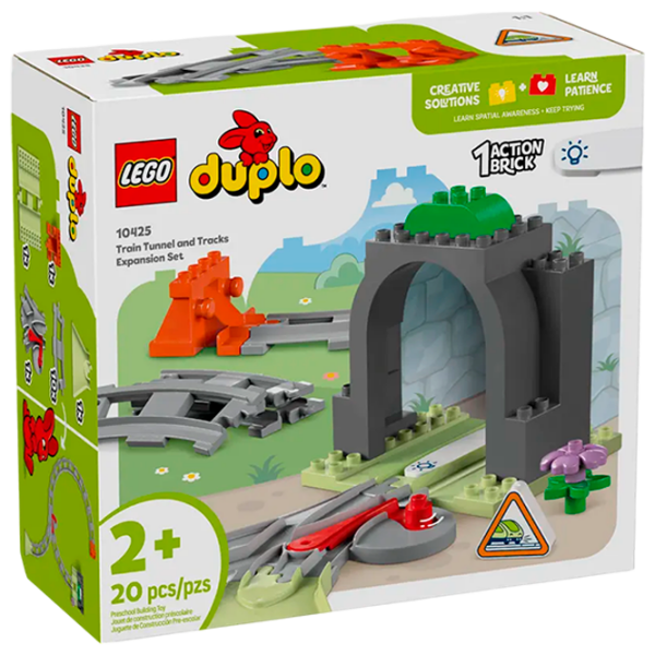 Constructor LEGO Train Tunnel and Tracks Expansion Set Multicolor Numărul de piese 20, 2+ photo 1