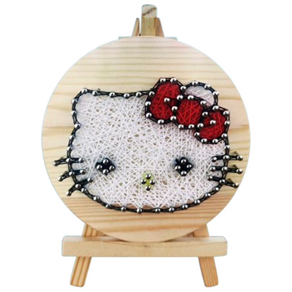 Креативный набор HiStone String Art Кот DHAA28278 Разноцветный Для девочек, 6+ photo 1