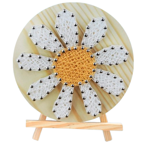 Креативный набор HiStone String Art Ромашка DHAA28280 Разноцветный Для девочек, 6+ photo 1