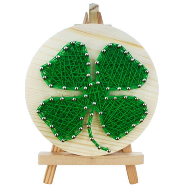 Креативный набор HiStone String Art Клевер DHAA28288 Разноцветный Для девочек, 6+ photo 1