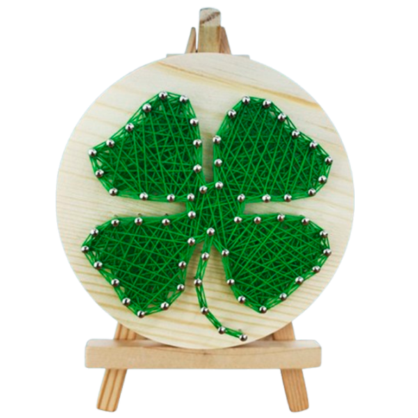 Креативный набор HiStone String Art Клевер DHAA28288 Разноцветный Для девочек, 6+ photo 1