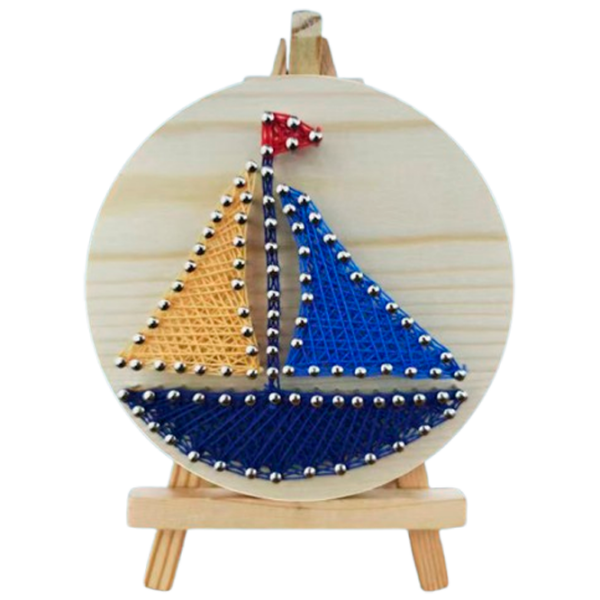 Креативный набор HiStone String Art Лодка DHAA28338 Разноцветный Для девочек, 6+ photo 1