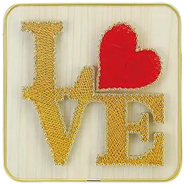 Креативный набор HiStone String Art Love DHBB28032 Разноцветный Для девочек, 6+ photo 1