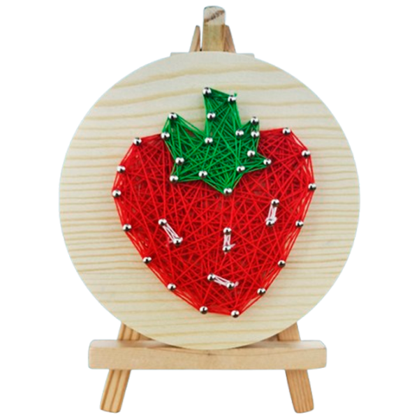 Креативный набор HiStone String Art Клубника DHAA28296 Разноцветный Для девочек, 6+ photo 1