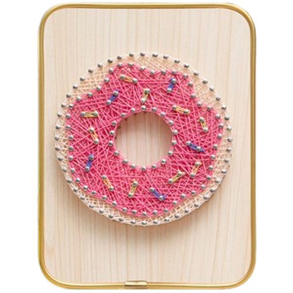 Креативный набор HiStone String Art Пончик DHBC28012 Разноцветный Для девочек, 6+ photo 1