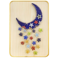 Креативный набор HiStone String Art Луна и звезды DHACE28037 Разноцветный Для девочек, 6+