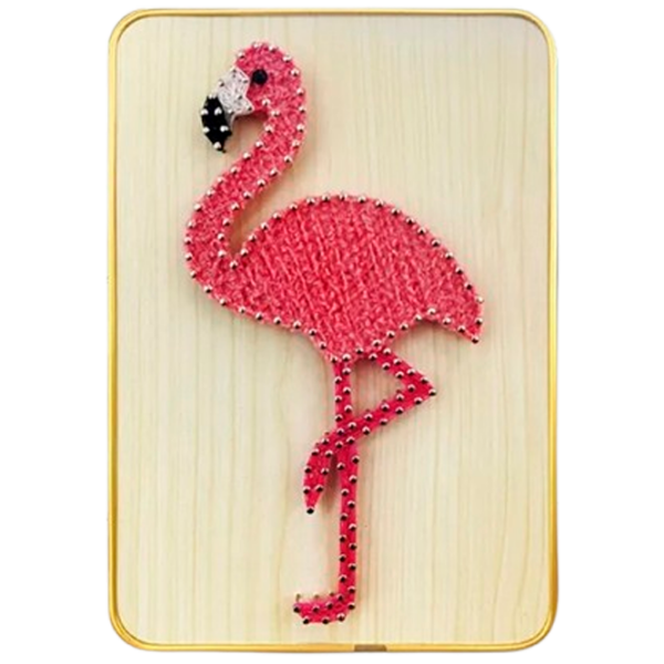 Креативный набор HiStone String Art Flamingo DHACE28041 Разноцветный Для девочек, 6+ photo 1