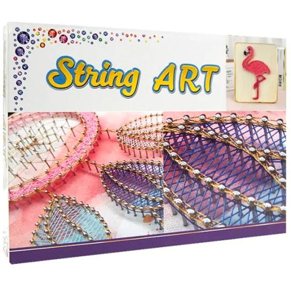 Креативный набор HiStone String Art Flamingo DHACE28041 Разноцветный Для девочек, 6+ photo 2