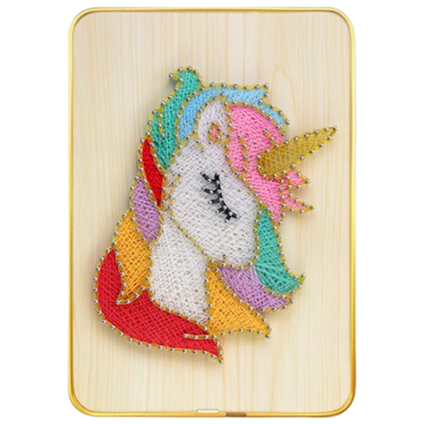 Креативный набор HiStone String Art Unicorn DHACE28033 Разноцветный Для девочек, 6+ photo 1