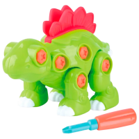 Конструктор PlayGo Build a Dino-Stegasaurus Зеленый Количество деталей 5, 3+