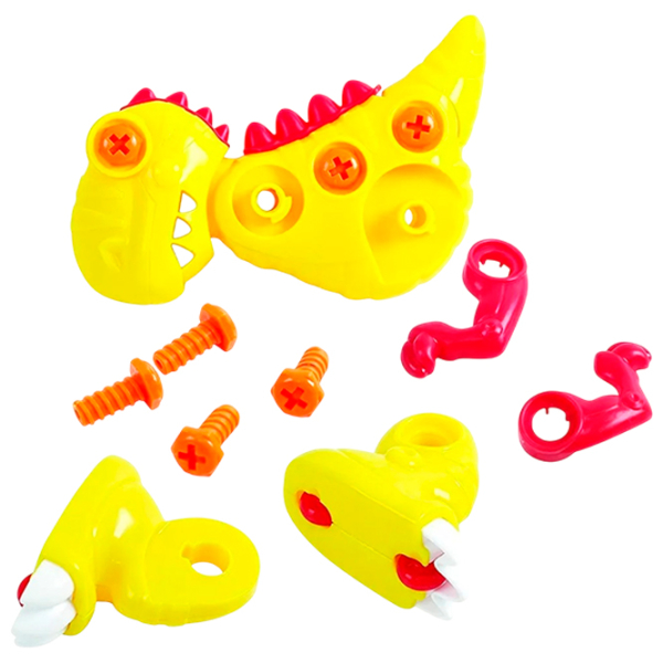 Конструктор PlayGo Build a Dino-T-Rex Желтый Количество деталей 5, 3+ photo 2