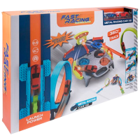 Set jucării Promstore Rally Pistă pentru mașini 53988 Multicolor Pentru băieți, 6+