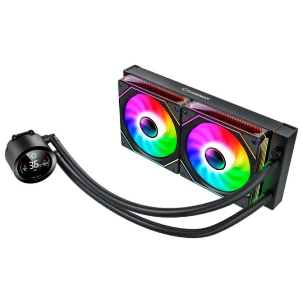 Жидкостное охлаждение Gamemax IceBurg 240 Digital Черный  photo 2