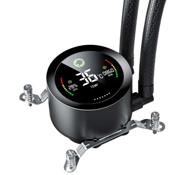 Жидкостное охлаждение Gamemax IceBurg 240 Digital Черный  photo 3