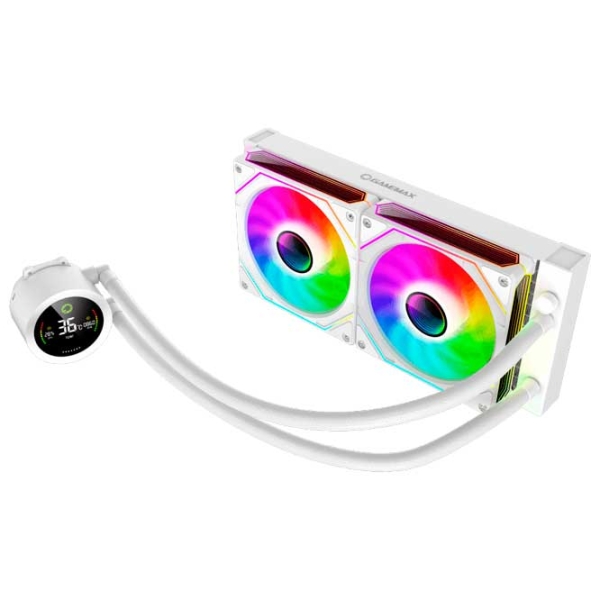 Жидкостное охлаждение Gamemax IceBurg 240 Digital Белый  photo 2