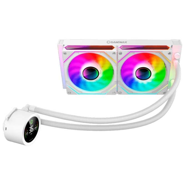 Жидкостное охлаждение Gamemax IceBurg 240 Digital Белый  photo 3