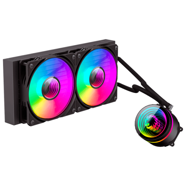 Жидкостное охлаждение Gamemax IceBurg 240 Infinity Черный  photo 1