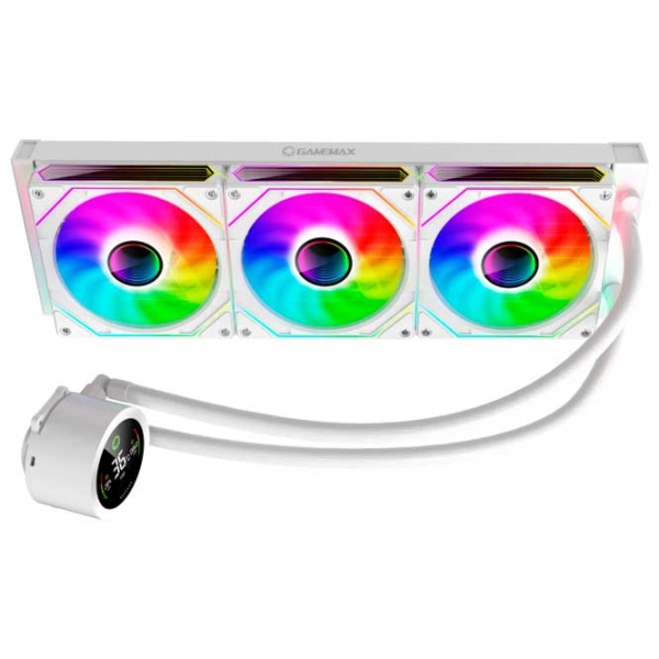 Жидкостное охлаждение Gamemax IceBurg 360 Digital Белый  photo 2