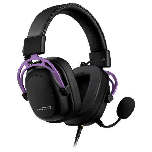 Căști Hator Hypergang 2 Lavanda Cu fir / Gaming / Over the ear photo 2