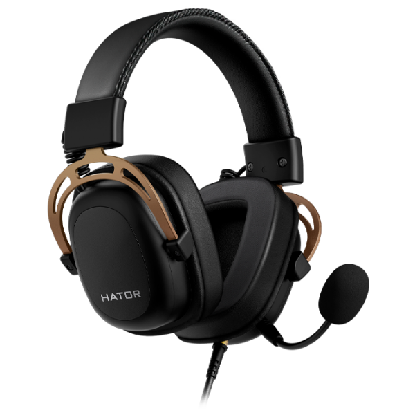 Căști Hator Hypergang 2 Gold Cu fir / Gaming / Over the ear photo 1