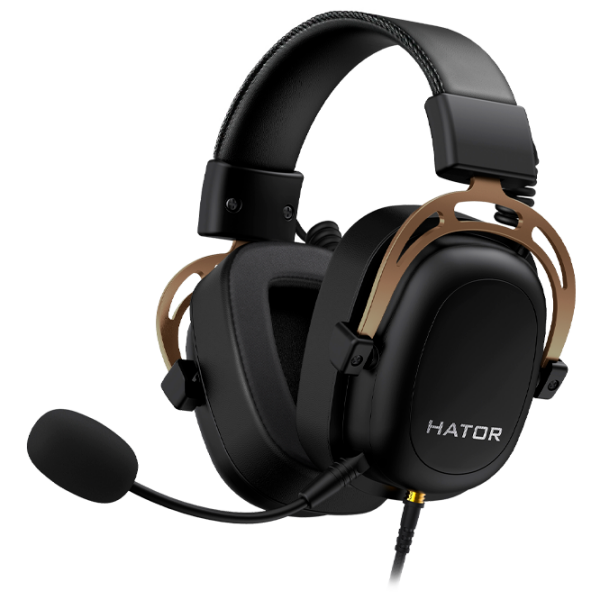 Căști Hator Hypergang 2 Gold Cu fir / Gaming / Over the ear photo 3