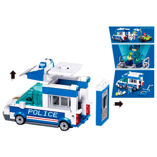 Constructor Sluban Police Blue Numărul de piese 245, 8+ photo 4