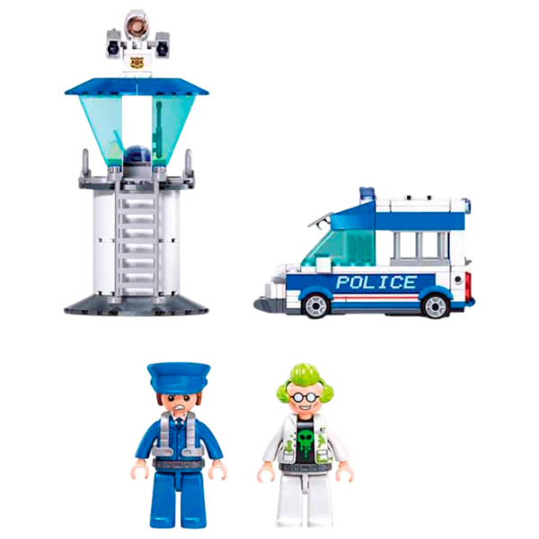 Constructor Sluban Police Blue Numărul de piese 245, 8+ photo 5