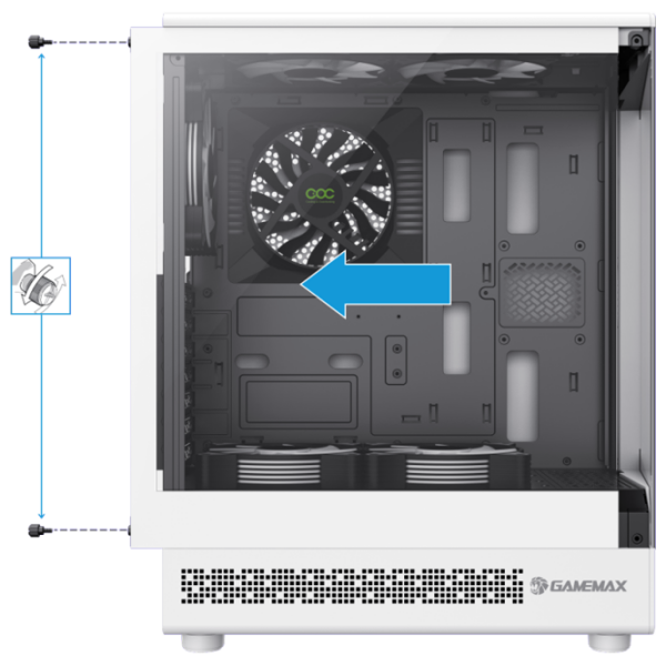 Корпус Gamemax Vista COC AW Белый ITX photo 8