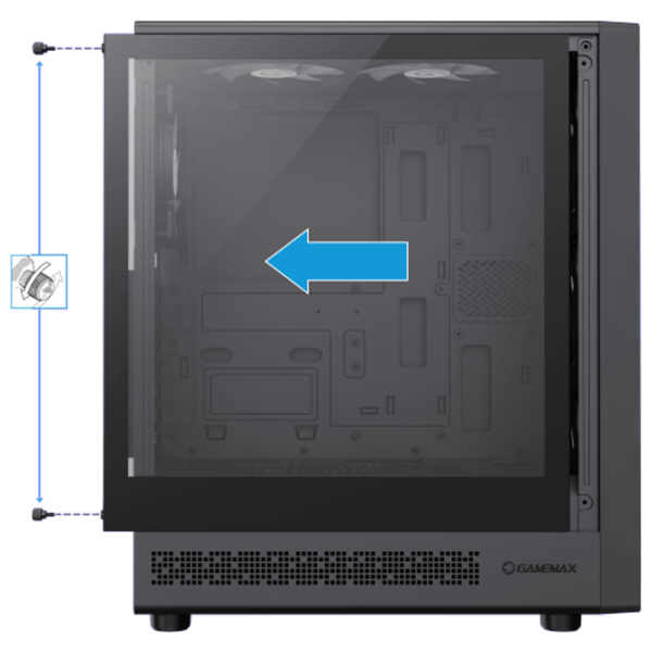 Корпус Gamemax Storm 2 AB Черный micro ATX photo 6