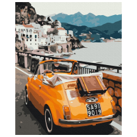Pictură pe numere BrushMe Mașină retro BS39476 50 x 40 cm, Pânză