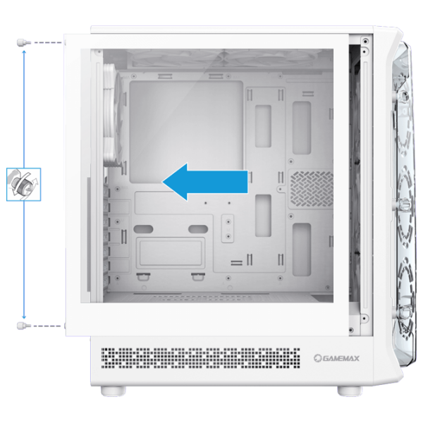 Корпус Gamemax Starlight 2 AB Белый micro ATX photo 9