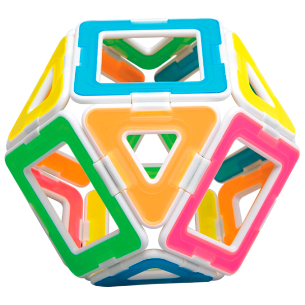 Конструктор Magformers XL Neon Разноцветный Количество деталей 14, 3+ photo 2