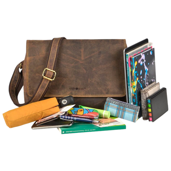 Сумка плечевая Greenburry Messenger Vintage Золотoй
Коричневый  photo 2