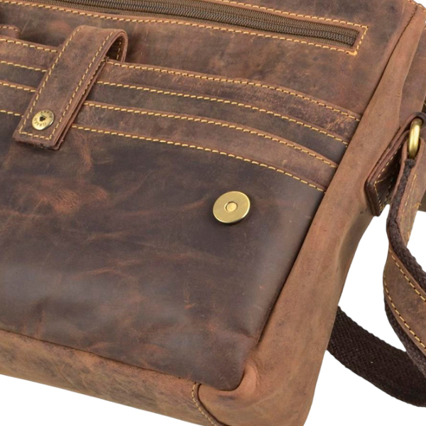 Сумка плечевая Greenburry Messenger Vintage Золотoй
Коричневый  photo 7