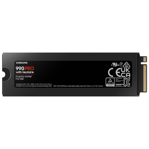 SSD Samsung 990 PRO w/ Heatsink M.2 NVMe 1 ТБ Скорость чтения: 7450 Мб/с,Скорость записи: 6900 Мб/с photo 2