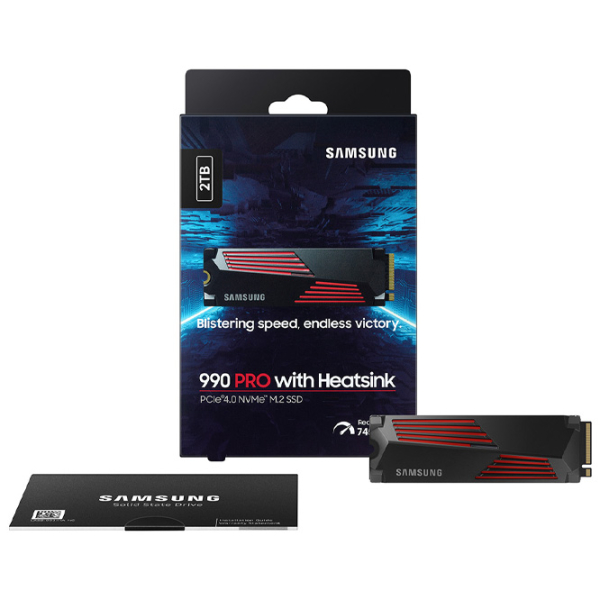 SSD Samsung 990 PRO w/ Heatsink M.2 NVMe 1 ТБ Скорость чтения: 7450 Мб/с,Скорость записи: 6900 Мб/с photo 3