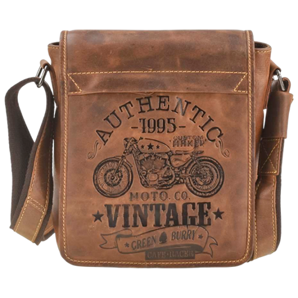 Geantă de umăr Greenburry Cafe Racer Metal
Brown  photo 1