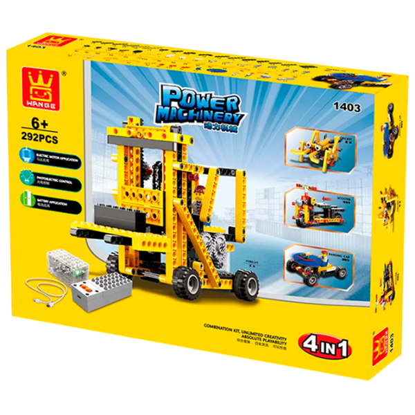 Constructor Wange 1403 Yellow Numărul de piese 292 , 6+ photo 1