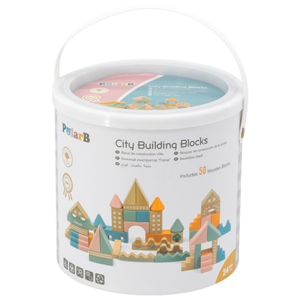 Конструктор PolarB City Разноцветный Количество деталей 50, 3+ photo 1