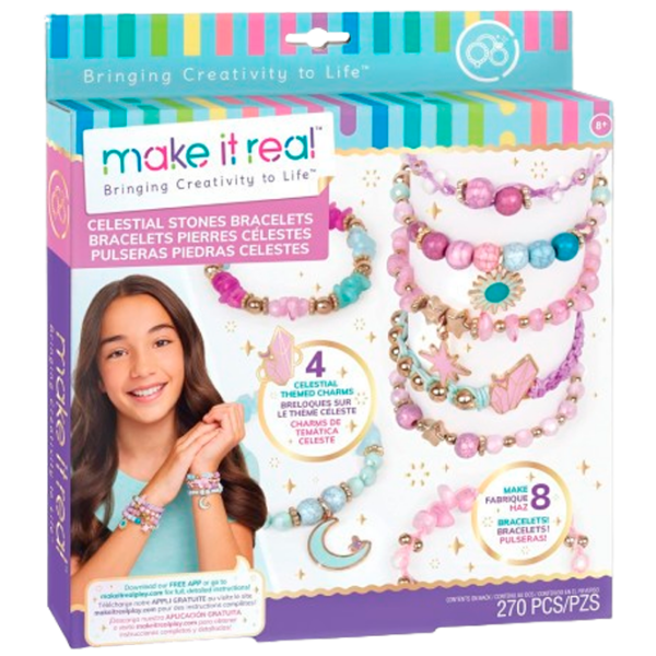Креативный набор Make It Real Beauty and style Celestial Stones DIY bracelets 695929013226 Разноцветный Для девочек, 8+ photo 1