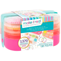 Set de creație Make It Real Beauty and style Beads 2-Go 695929017101 Multicolor Pentru fetițe, 6+