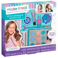 Set de frumusețe Make It Real Beauty and style Mega Mermaid Makeover 695929024604 Multicolor Pentru fetițe, 8+