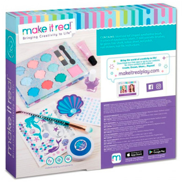 Set de frumusețe Make It Real Beauty and style Mega Mermaid Makeover 695929024604 Multicolor Pentru fetițe, 8+ photo 2