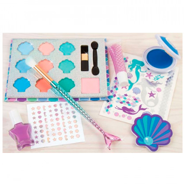 Set de frumusețe Make It Real Beauty and style Mega Mermaid Makeover 695929024604 Multicolor Pentru fetițe, 8+ photo 3