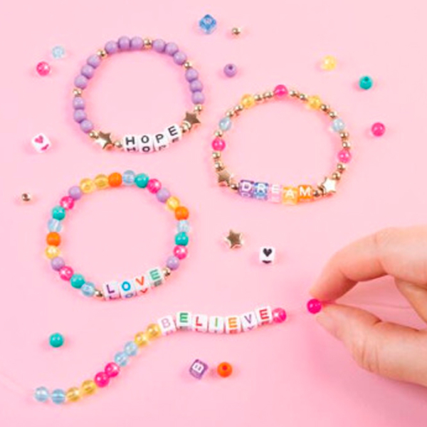 Креативный набор Make It Real Beauty and style Alphabet Bead Kit 695929017422 Разноцветный Для девочек, 8+ photo 5