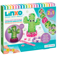 Креативный набор Make It Real Glowing Cactus LinXo Lookin Sharp Light Up Decor 695929061203 Разноцветный Для девочек, 8+