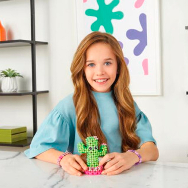 Креативный набор Make It Real Glowing Cactus LinXo Lookin Sharp Light Up Decor 695929061203 Разноцветный Для девочек, 8+ photo 6